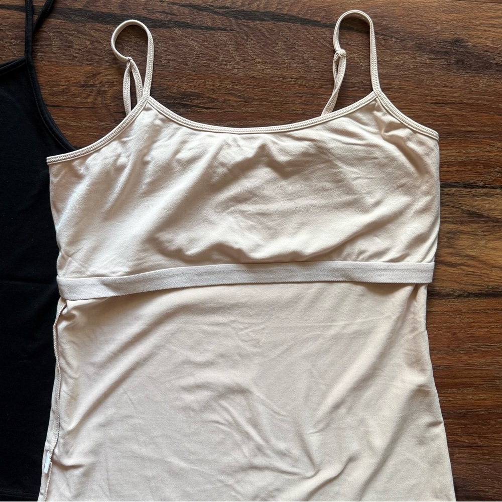 W’s large - Ann Taylor black and White House Black Market tan Camisole Set - Picture 9 of 9